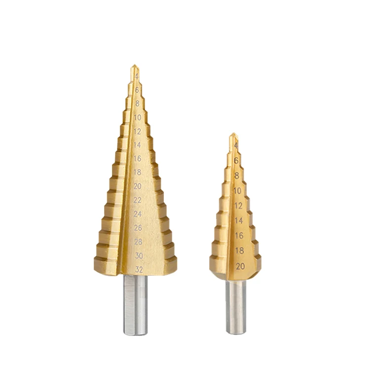 WEIX HSS 6mm Shank Diameter Straight Multiple Steps Drill Bit for Metal with Ti Cobalt Metal Hole Saw Bits