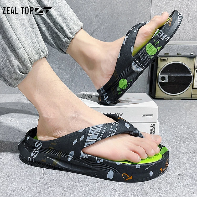 flip flops men EVA flip flops Summer platform Flats Seaside walking style designer shoes chappal for men cheap shoes