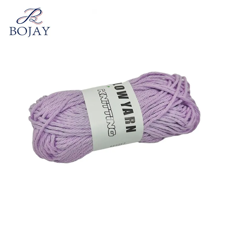 Bojay 2mm Luminous Fancy Crochet  Glow Yarn 90% Cotton 10% Luminous Yarn For Knitting