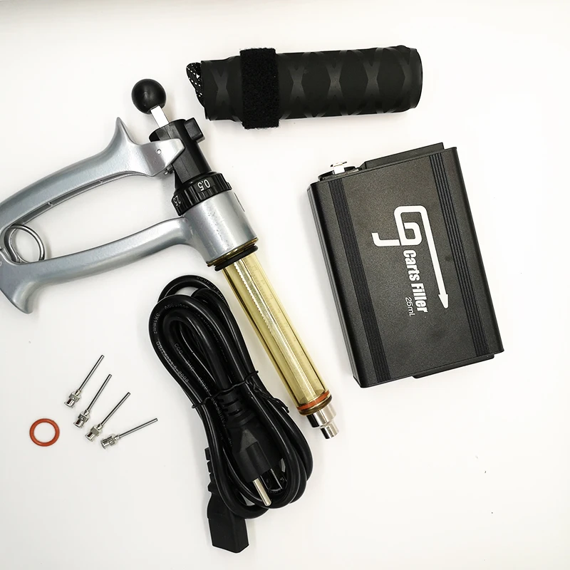 
E Cig CBD Oil Vape Cart Filler Machine 0.5ml 0.8ml 1ml Cartridges Distillate Oil Filling Gun 