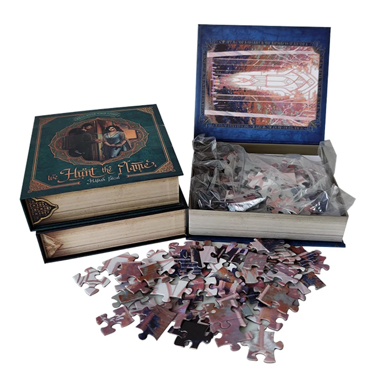 Promotional 200 piece  jigsaw puzzle book box puzzle