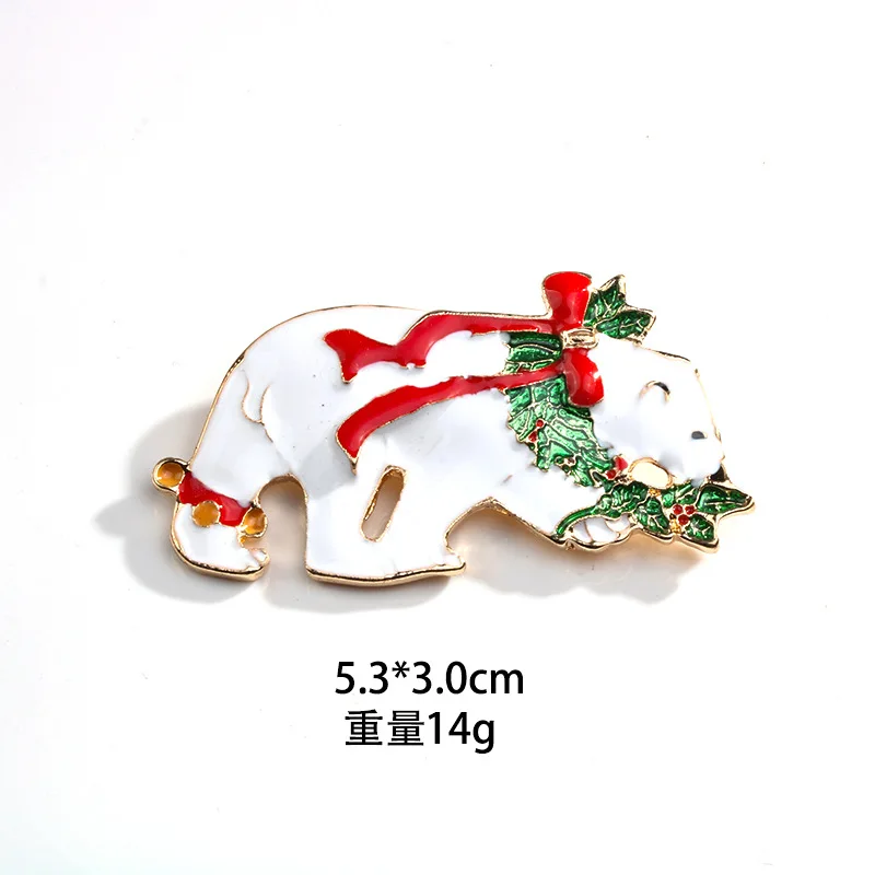 Hot Sale  Heart Shape brooches pins Red rhinestone Christmas brooch pins for wedding centerpieces/Christmas Decor
