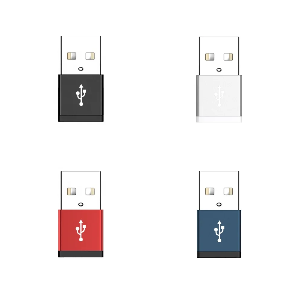  USB 2 0 Type C Женский адаптер A корпус из алюминиевого
