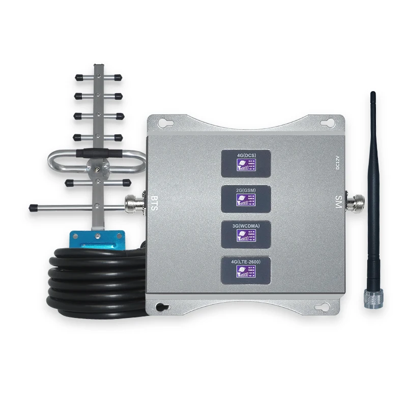 Mobile Amplifier Band 2g 3g 4g Repeater 5/25 Gsm Dcs Wcdma Lte Cellular Signal Triple Phone Booster Desert 900 1800 2100 Kijiye