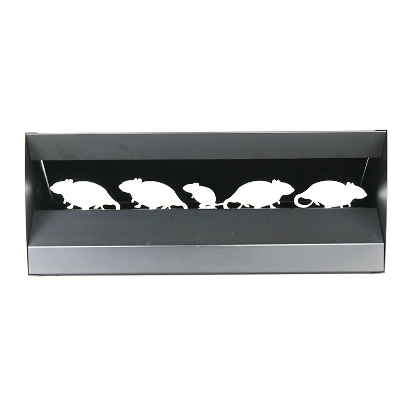 Warthog design magnetic knockdown target pellet catcher metal shooting target