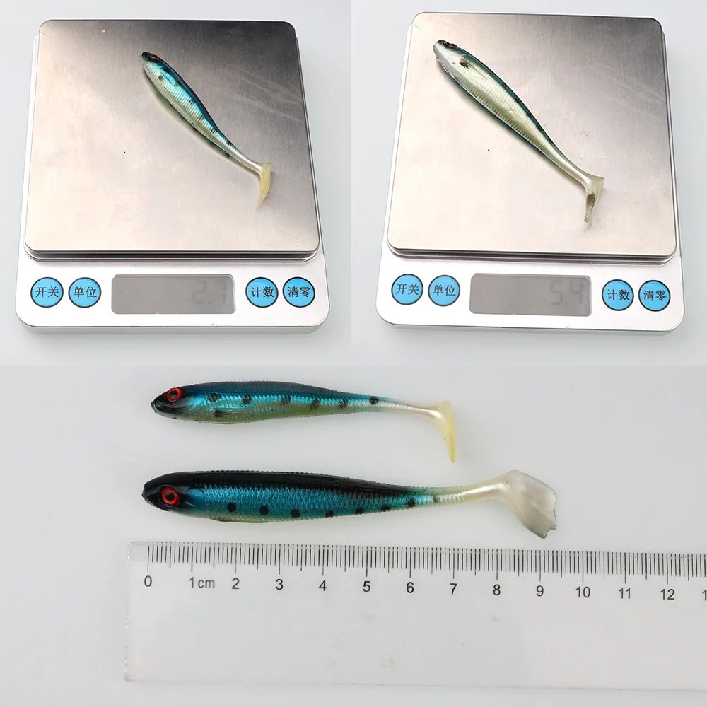 SUPERIORFISHING Soft lure Duck Palm Tail TPE Wobblers Carp Swimbait  Paddle tail Fishing Shad Lure YZ701