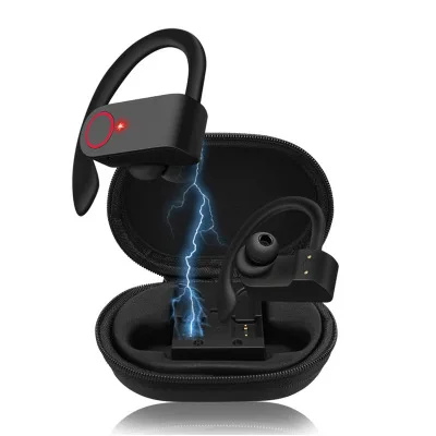 2020 New Bt 5.0 A9 TWS Wireless Earphone In-ear Ear Hook Sports Headphone Noise Cancelling Stereo Earphone Headphone with Hook