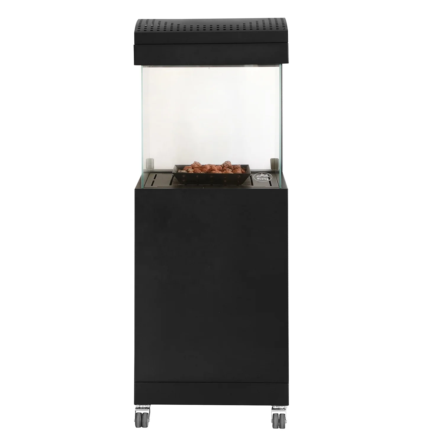 Сжиженного нефтяного газа на открытом воздухе газовый камин со стеклом вид пламени с 7,3 кВт