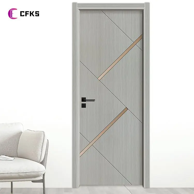 High Quality Modern Interior Water Proof Paint Free Carbon Crysta Fireproof Interior Doors Wooden Door hdf door