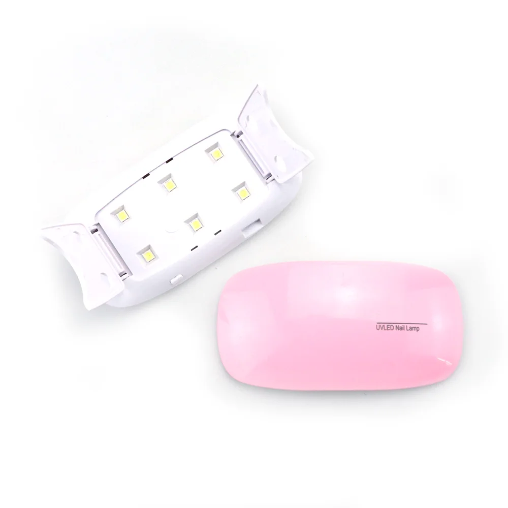 Mini 6W USB Rechargeable Portable Smart Sensing Nail Polish Quick-drying UV LED Manicure Lamp