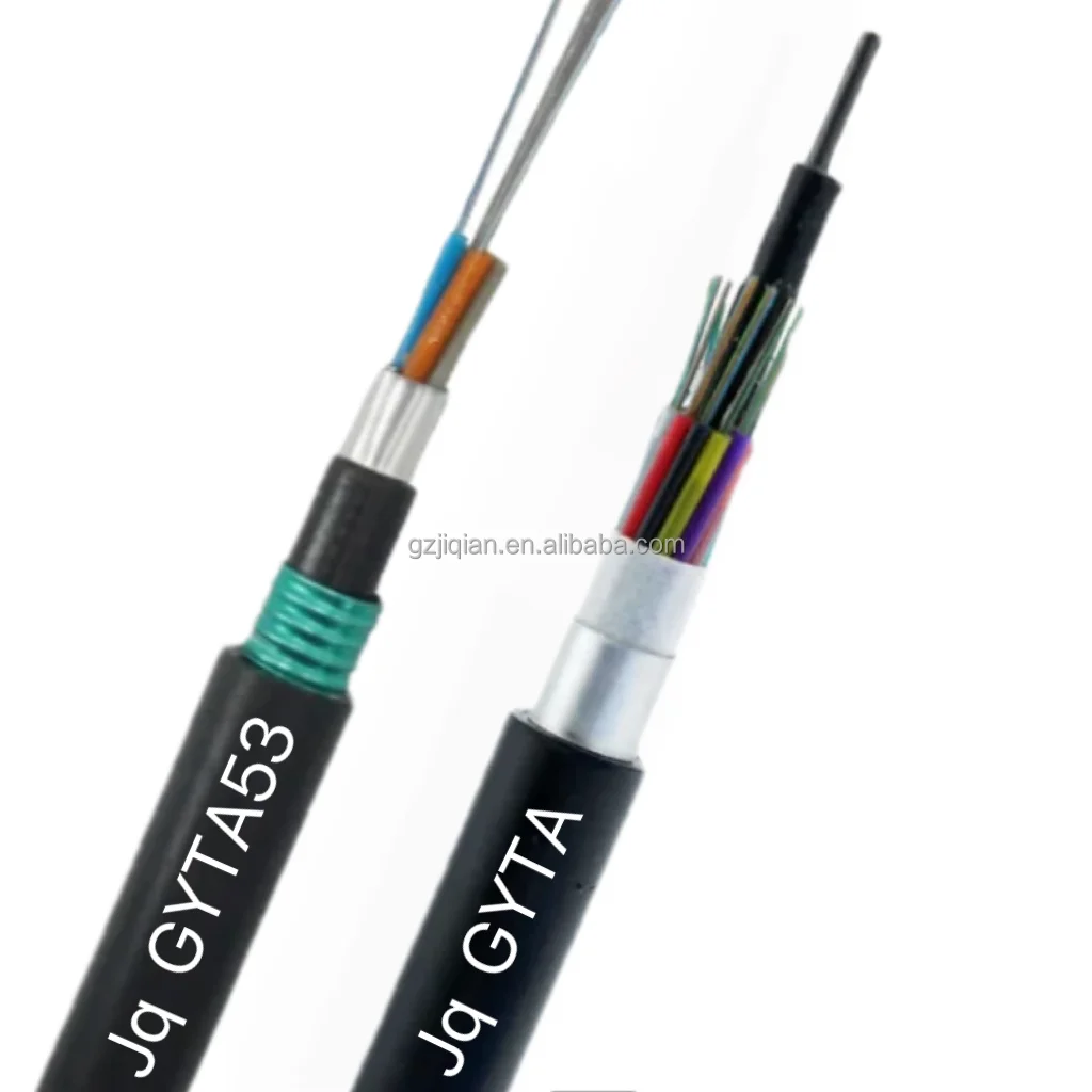 Outdoor Underwater GYTA33 GYTA53 submarine fiber optical cable price per meter 12 24 48 Core Direct Buried Optical Fiber Cable
