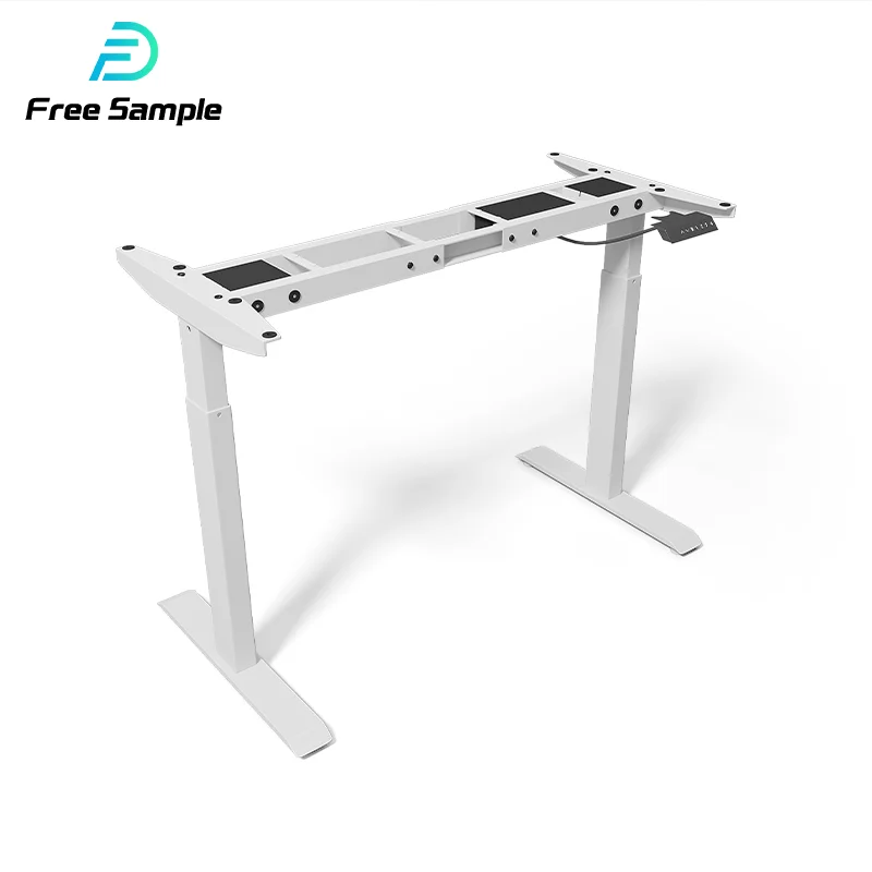 Yz High Quality Office Modern Electric Adjustable Folding Compute Table Metal Frame standing desk table