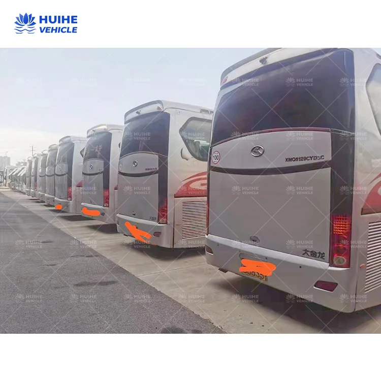 Used Kinglong bus ZK6127 12M bus 49 -56 seats big bus Euro III good price low miles