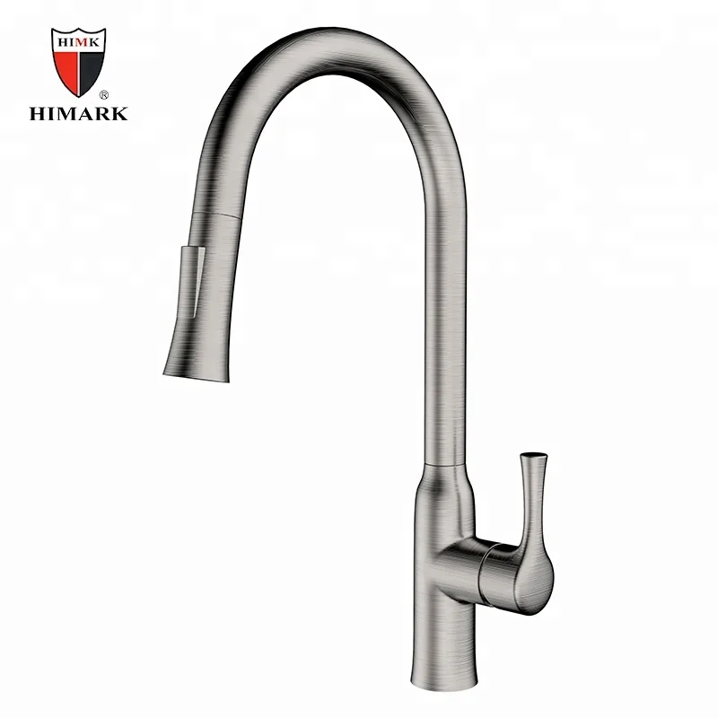 HIMARK  brass modern keuken kraan grifo para cocina torneira gourmet flexivel pull out kitchen mixer taps sink faucet