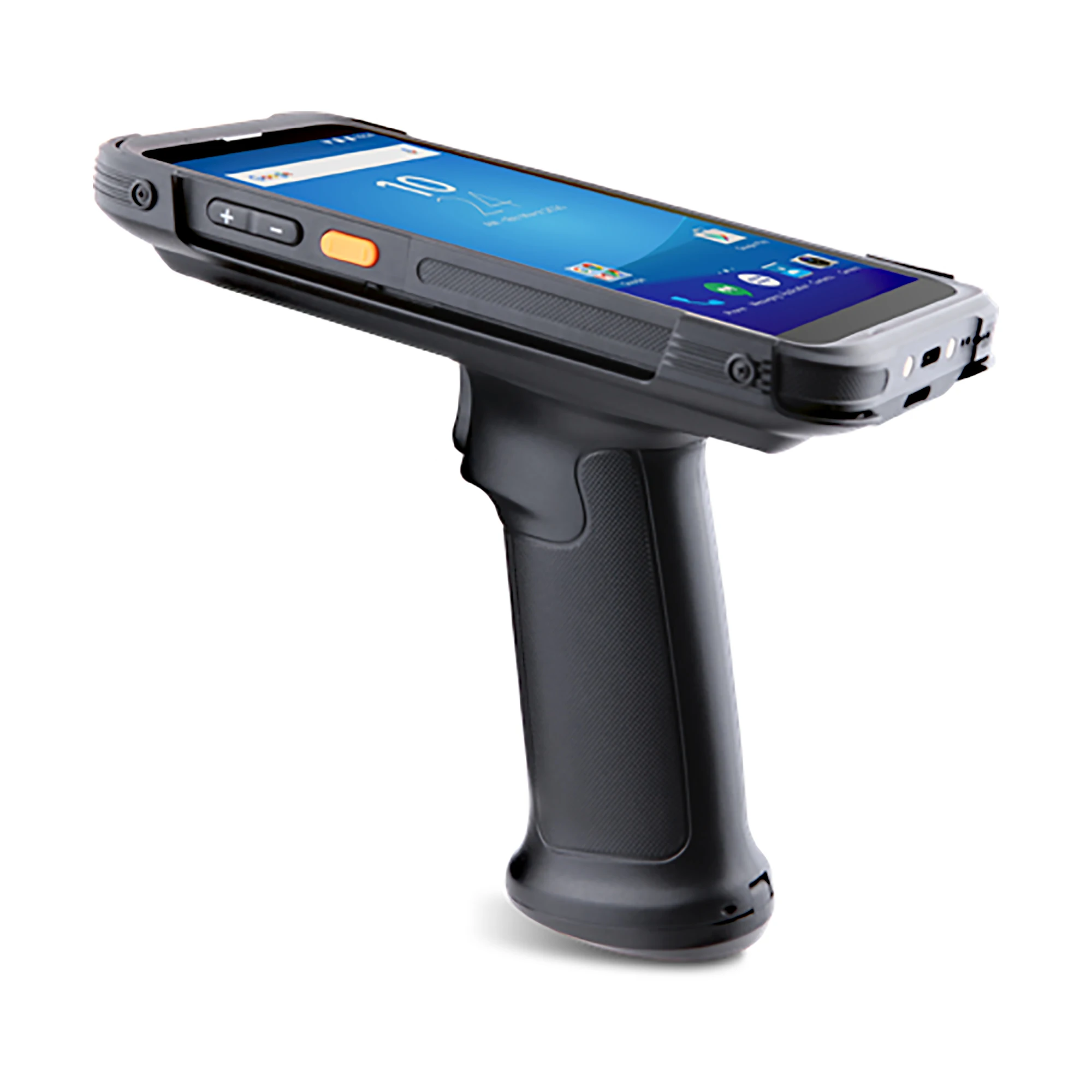 5.5inch IP65 Pistol Grip Sled Reader Smartphone 32G Handheld 1D 2D Inventory Mobile Data Terminal UHF Optional