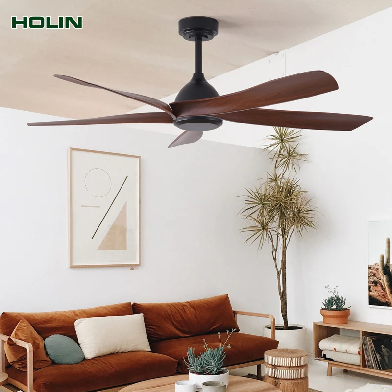 Modern Minimalist 56 Inch 5 Blades DC Motor Household Noiseless Bldc Ceiling Fan With Remote Control
