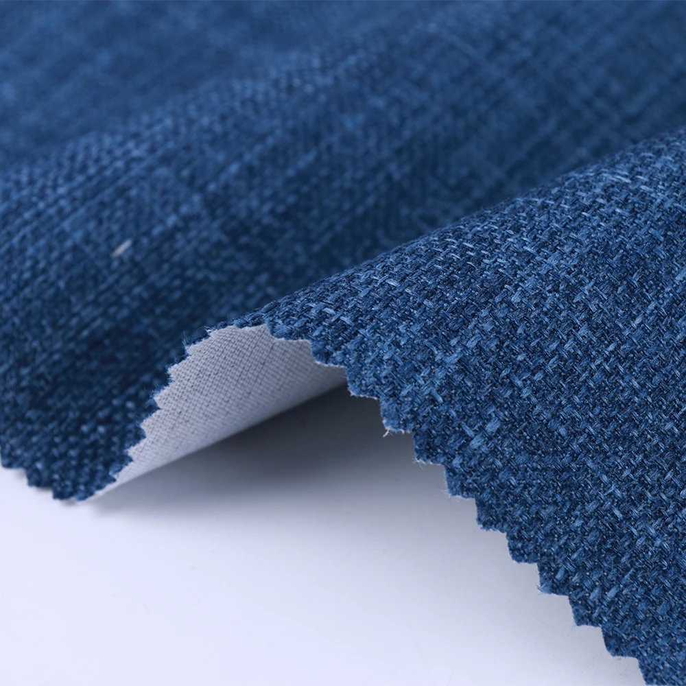 UK popular 200gsm imitation linen upholstery fabric modern living room sofa bed making fabrics
