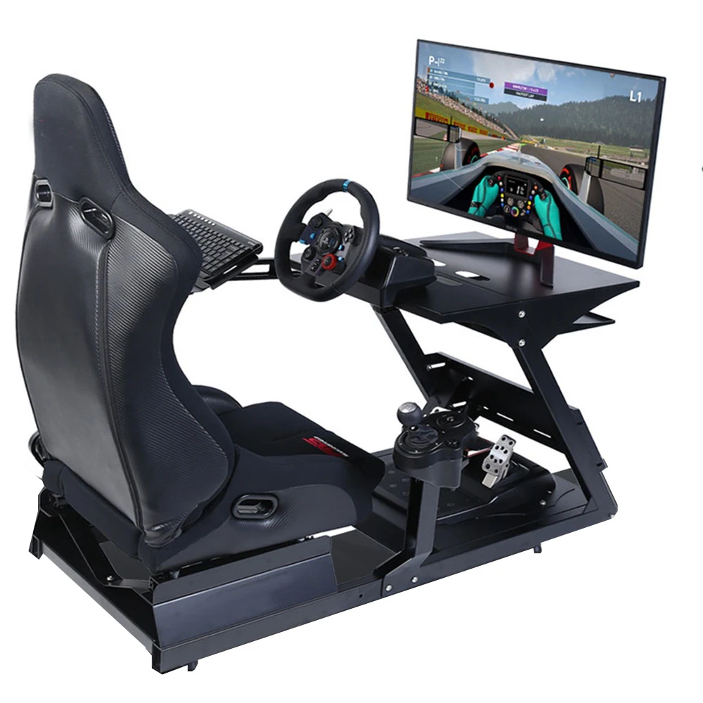 Professional racing simulator game stand