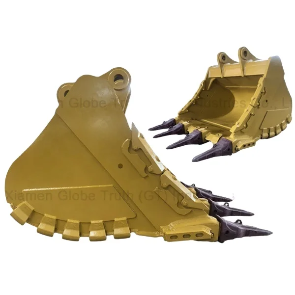 High quality construction machinery parts hardox steel E390 wholesale bucket excavator heavy duty rock bucket