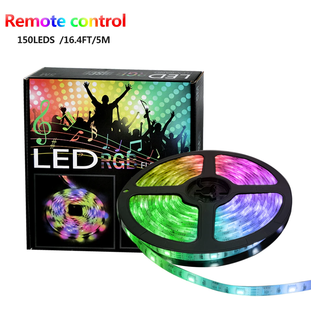 Светодиодная лента RGB 24 клавиши 5050 фута 5 м 30