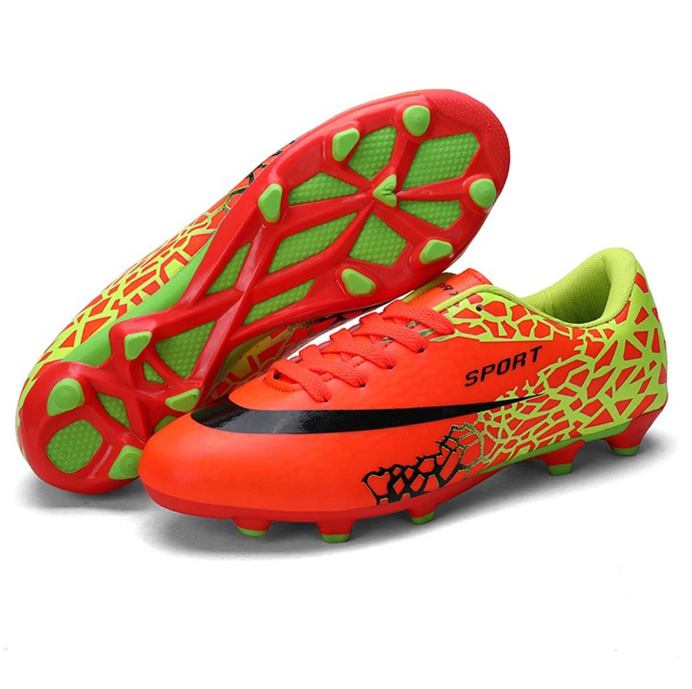 Hot Sale Men Soccer Cleats High Ankle Football Shoes Long Spikes Outdoor Training Boots Men Women Soccer Shoes
