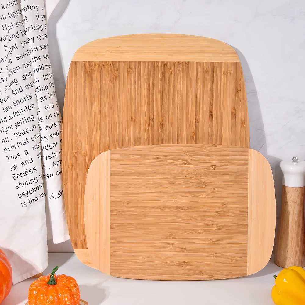 TAOTAOJU Bamboo Wood Kitchenware Double Color Bamboo chopping Board Wholesale High Quality Bamboo Cutting Board for Household