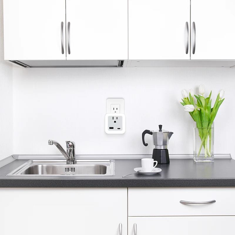 Smart US to UK plug adapter 3 порта USB и 1 Type C Заземленный адаптер для путешествий