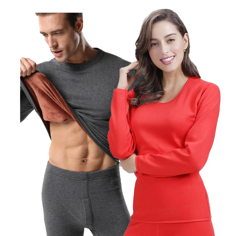Men and Women comfort skins seamless thick thermal set women wear long johns underwear women set men thermal underwear