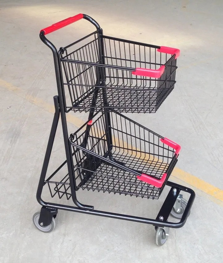 MOQ 100 PC Winn Dixie Supermarket shopping cart with two baskets
