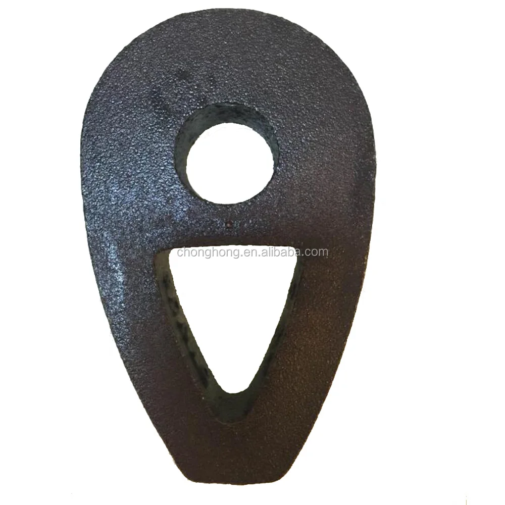 DIN3091 Type Cable Thimble, Ductile Iron Malleable Wire Rope Thimbles,Galvanized Surface Wire Rope Thimble