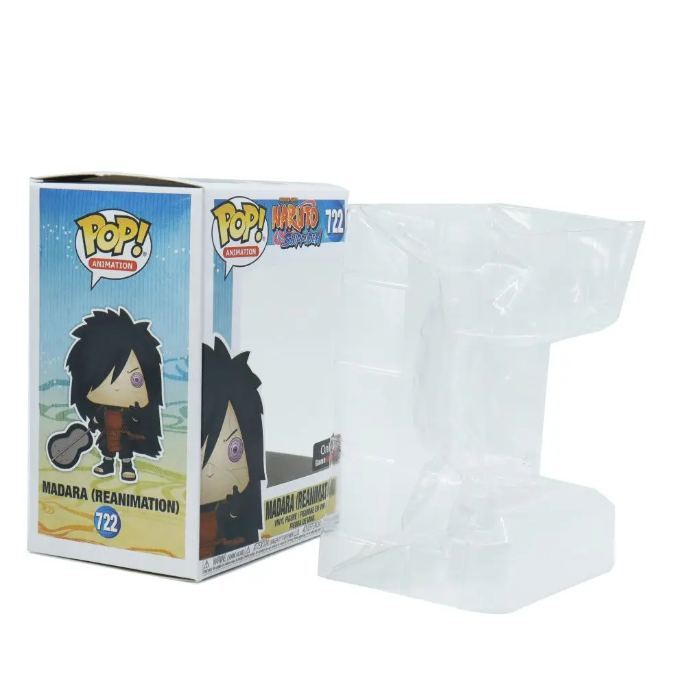 Clear Plastic 0.5mm Acid Free Foldable Funko Pop Box Protector Case Auto Bottom PVC Plastic Funko Pop Toy Packaging Case