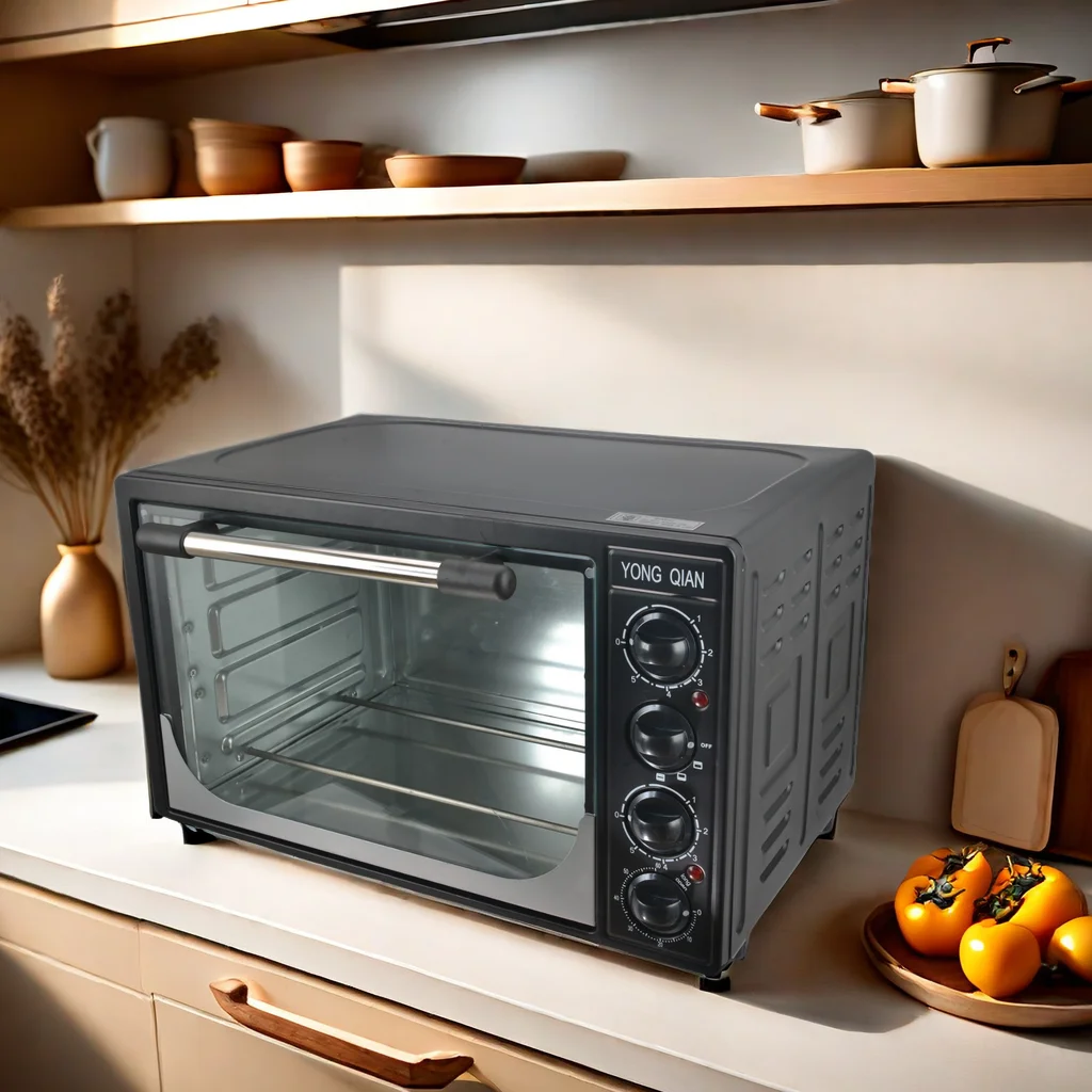 Multifunction 30l Timing Toaster Oven Grills Bakes Roasts Stainless Steel Electric Oven