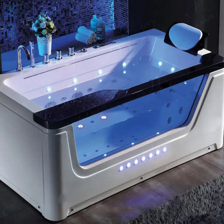 Acrylic whirlpool spa Rectangular bathtub spa whirlpool bathtub massage bathtub