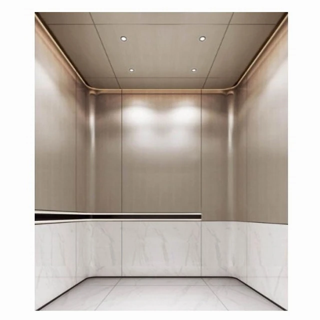 
Modern decorated passenger elevator 