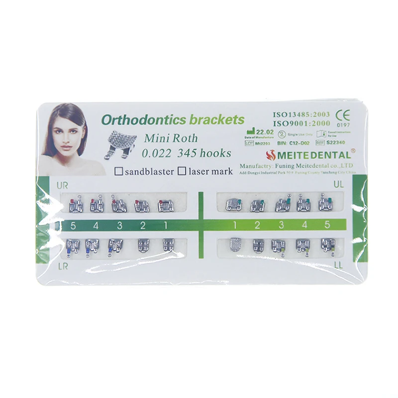 orthodontic dental factory supplier MIM mesh base brackets 022
