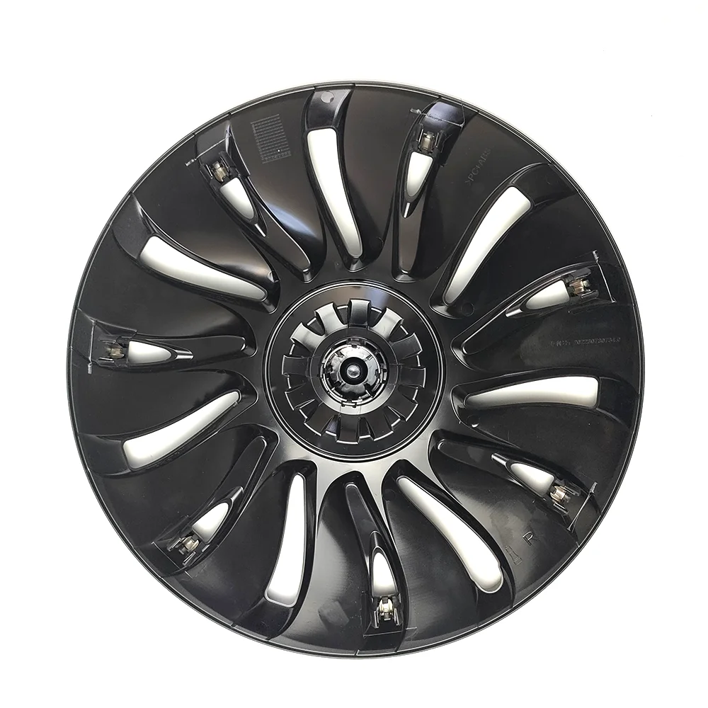 ABS Material Turbine Design 19 Inch Replacement Wheel Rim Cover Exterior Grey Car Wheel Hub Cap For Tesla Model Y