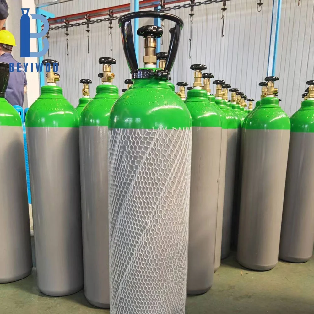 Industrial DOT UN ISO U.S.A standard 200 300 cubic foot Oxygen tank Argon Nitrogen gas cylinders with CGA540 CGA580 valve