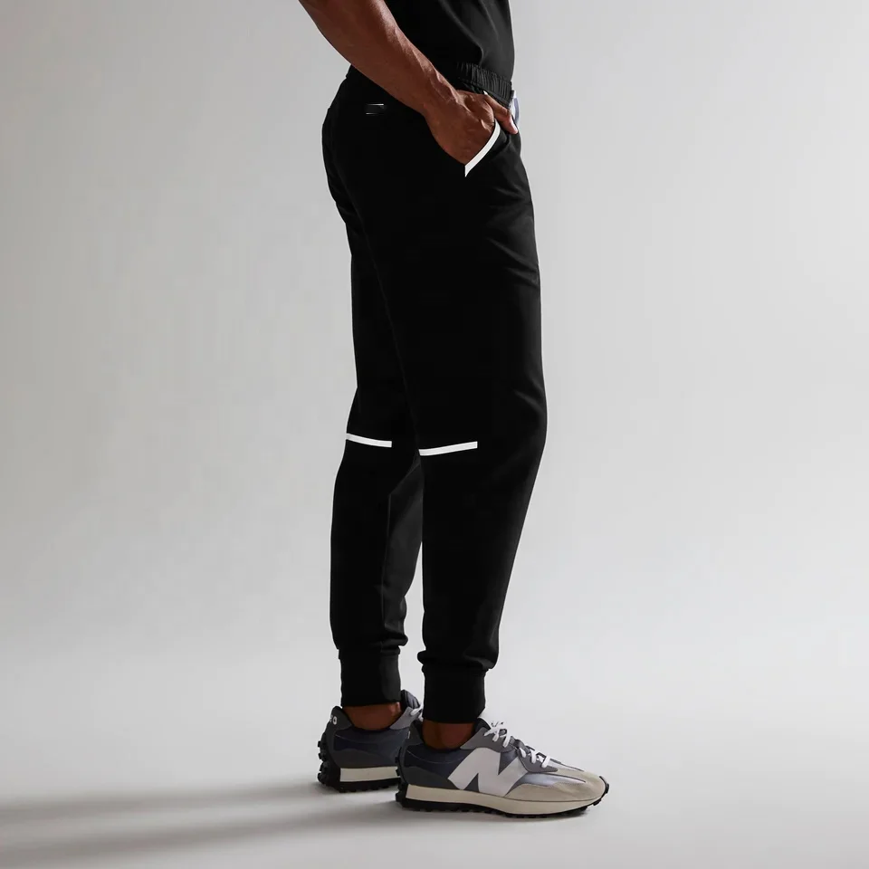 Reflective Short Sleeve Jogger Pants Medical Scrubs Uniforms Hospital Nursing Scrub Unisex Uniforms Men Women Nurse Scrubs Set