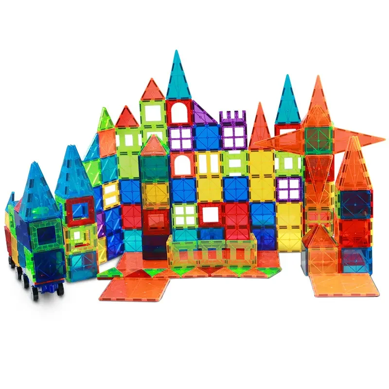 3D Magnet Building Blocks Toy Set Magnet Tiles 100 pcs With Strong Magnets