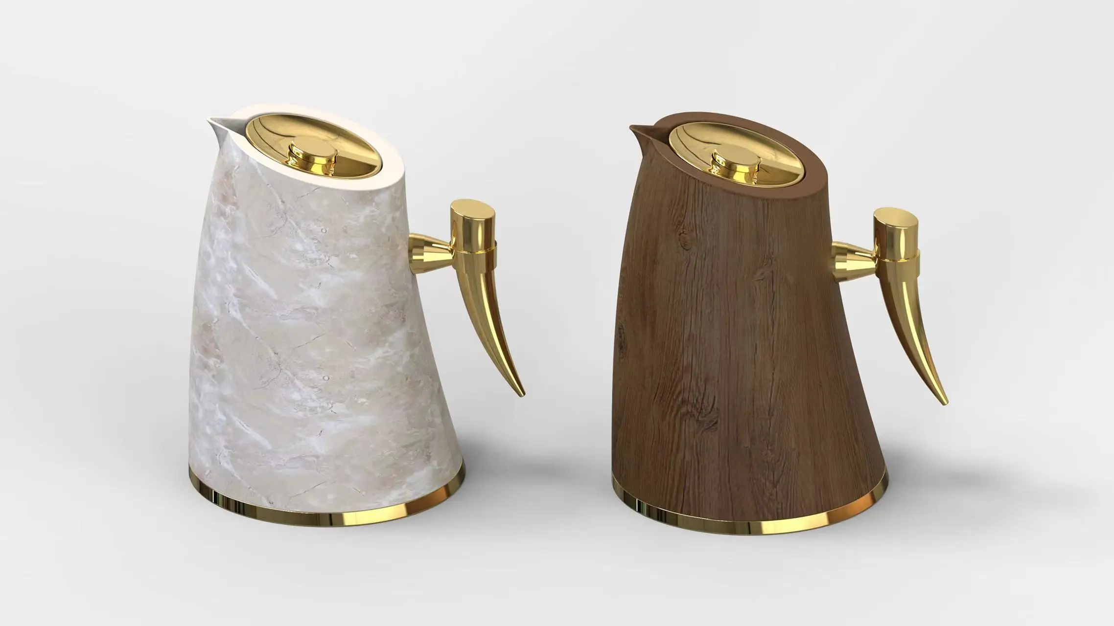 2023 New Luxury Coffee & Tea Thermal Flask Arabic Pink Glass Liner Vacuum Flask