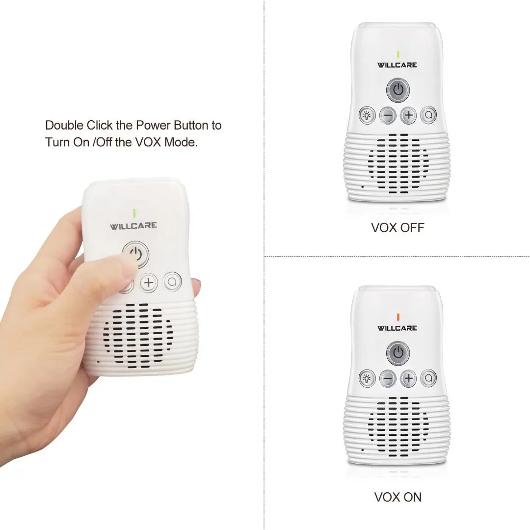 Wireless Baby Monitor Small Portable Audio walkie talkie kids with Two-way Audio Function Intercom Rechargeable Battery
