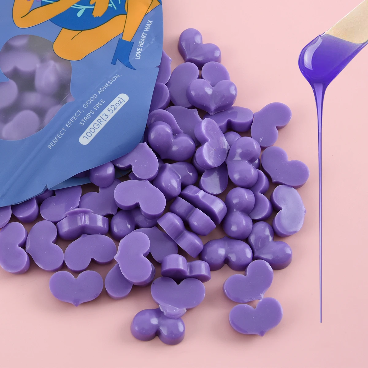 Waxkiss Factory Price Hair Removal 100g 1kg Depilatory Wax Beans Painless Paraffin Body Hand Leg Bikini Hard Wax Beans For Salon