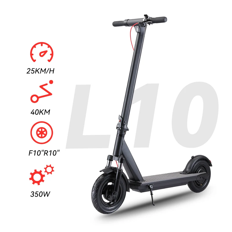 Wholesale Electric Kick Scooter Folding 25Km/h  10inch offroad powerful Double front and rear brakes electric scooters