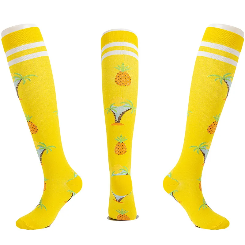 Aibort Customized wholesale youth soccer socks 100% polyester socks football player sublimation custom running socks//