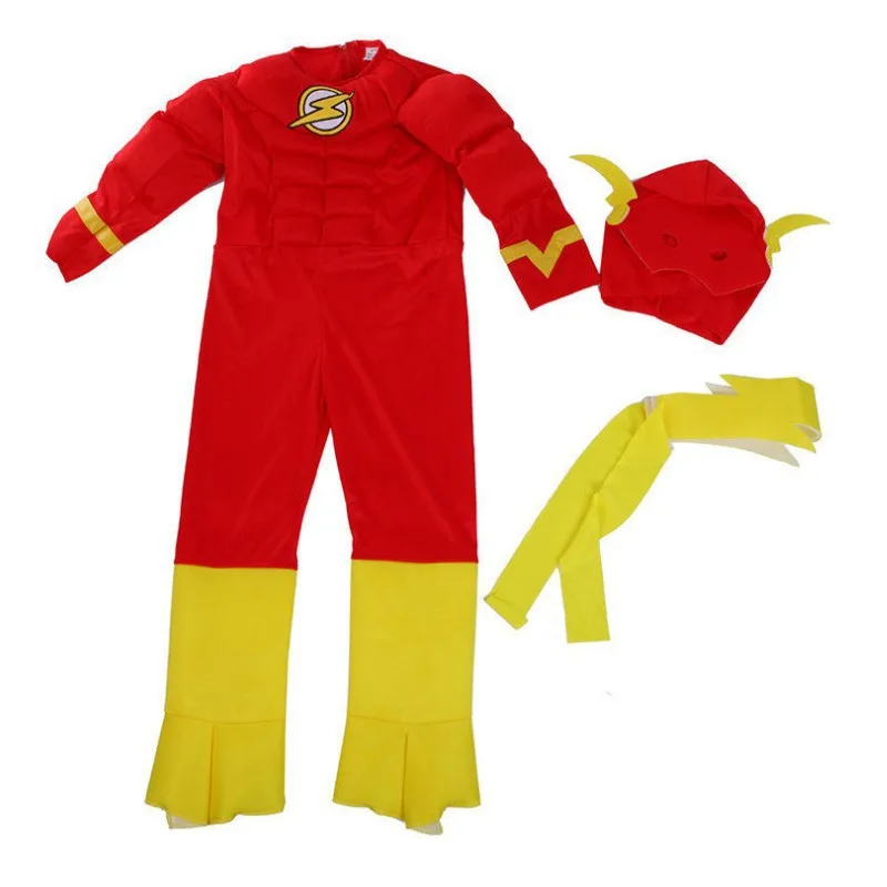 Jumpsuits superhero kids muscle Spider man Halloween costumes for kids
