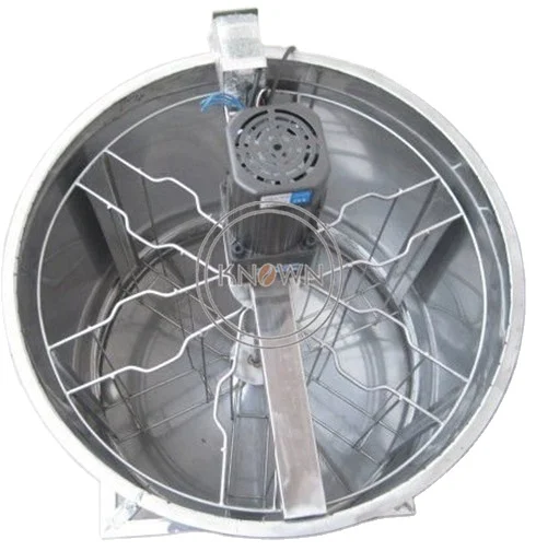 6 frames electric seamless radial honey extractor with 304 stainless steel material