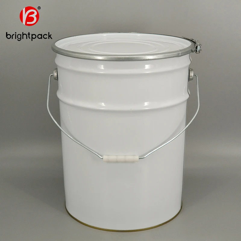 Wholesale UN decorative 18L tin drum 20 liter metal paint bucket 20 ltr steel pail manufacturer