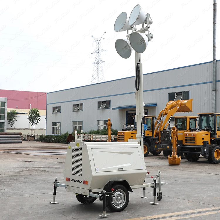 Mast Beacon Trailer Wind Stadium Construct Mobile Diesel Light Towers FZMDTC-1000B