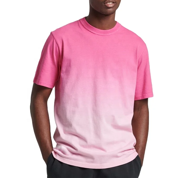 wholesale custom t-shirts printing machine oversized tshirt cotton dip dye tie dye plain blank men t shirt for men