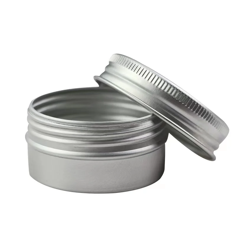 Aluminum Round Metal Tin Container With Lid Small Sample Container Diy Lip Balm Storage Jar Shampoo Bar Soap Tin Hand Body Cream